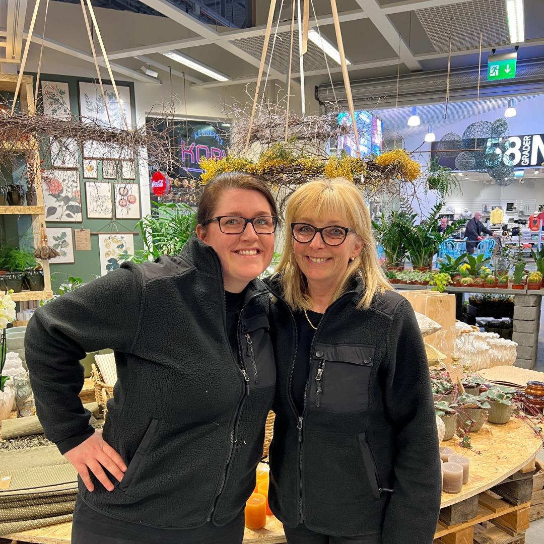 Annika Olander och Sarah Håkansson på Blomstergården i Tanum