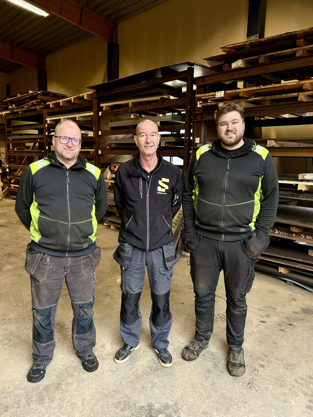 Conny Engelin, Jonas Lindh och Sebastian Babic på Stålgrossen i Hedekas