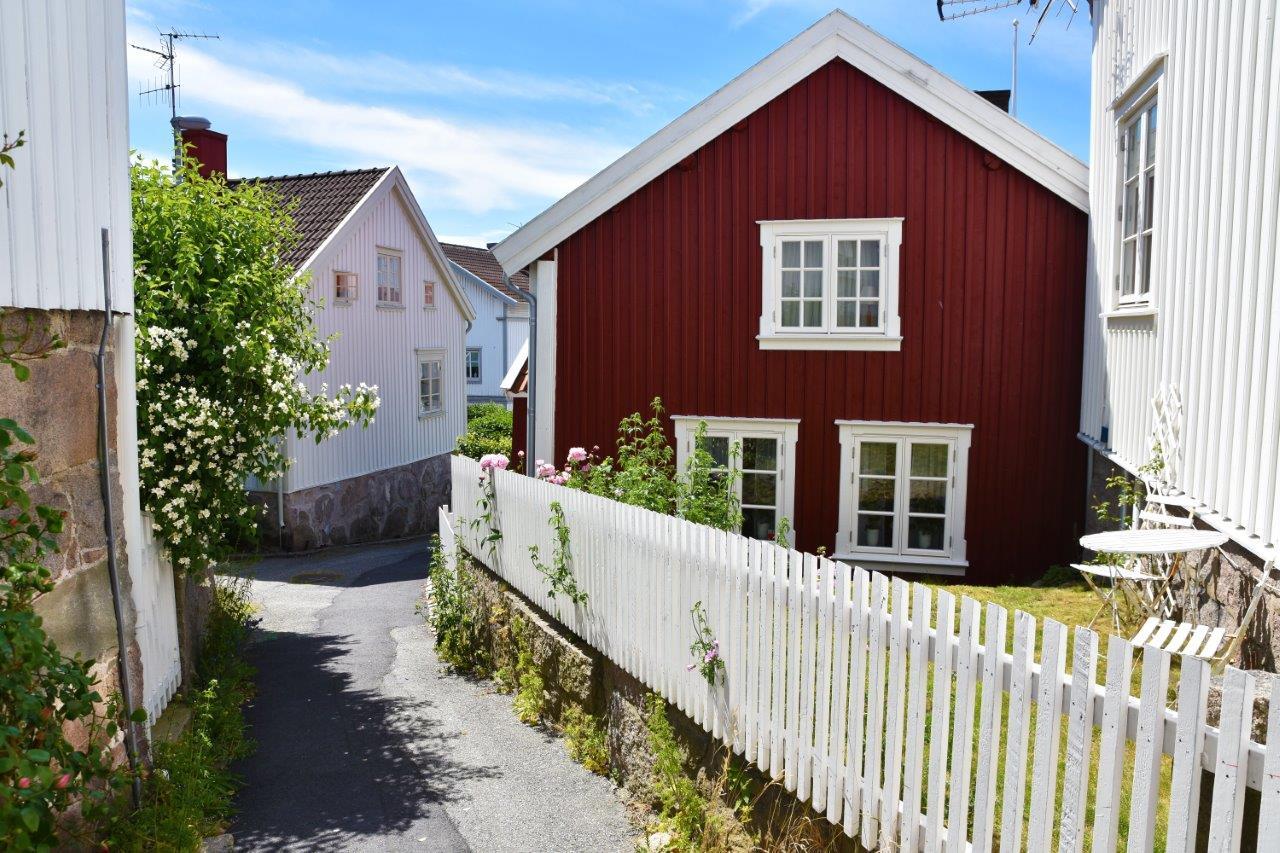 Hus i gammal stil i gamla Grebbestad