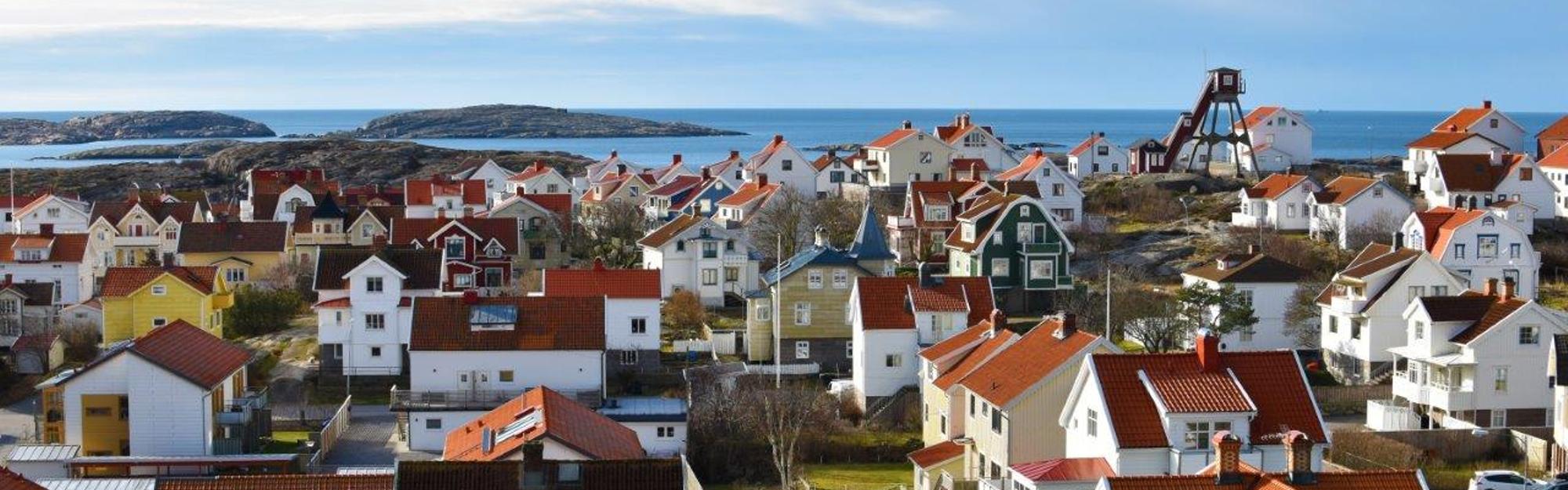 Översiktsbild över Smögen