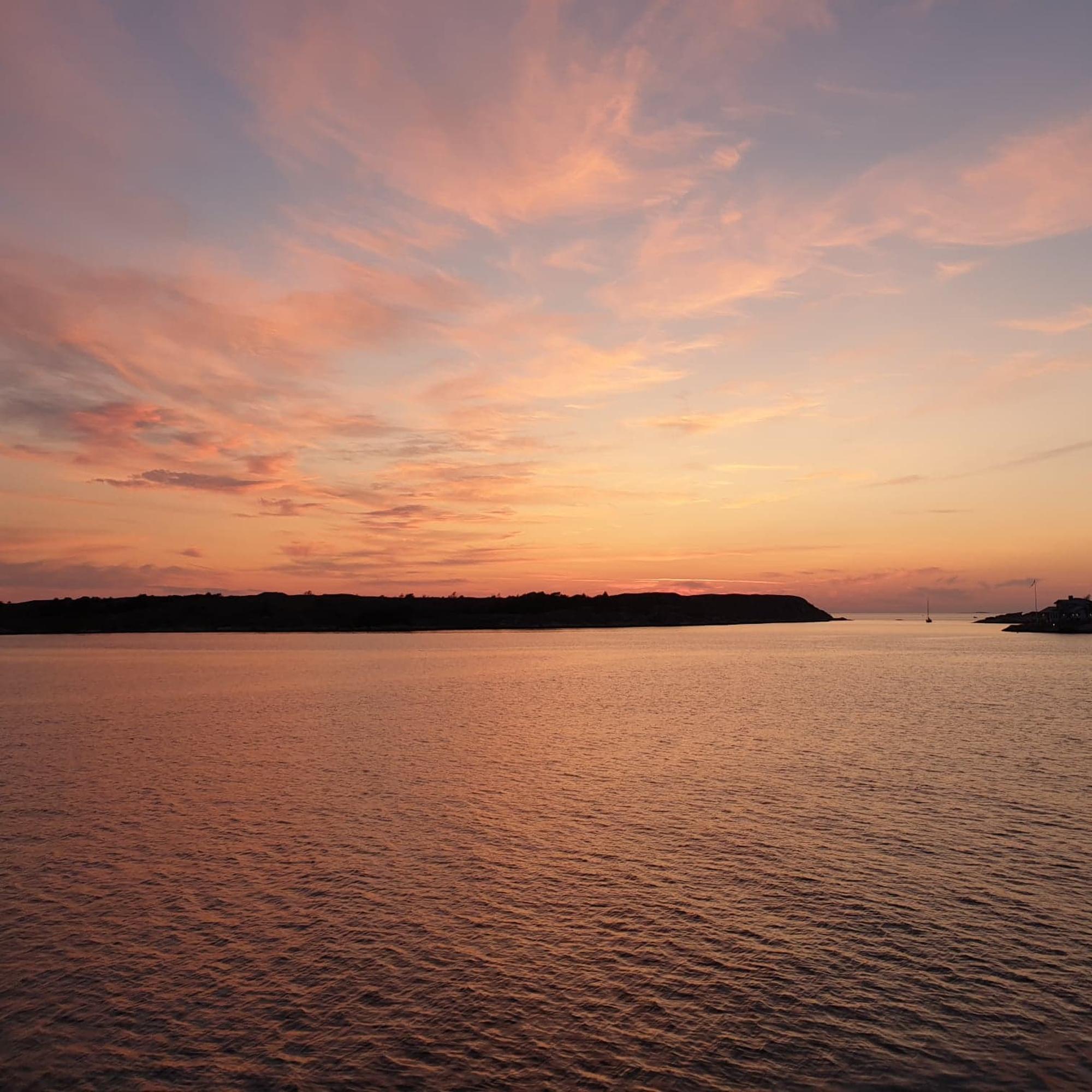 Solnedgång i Hunnebostrand