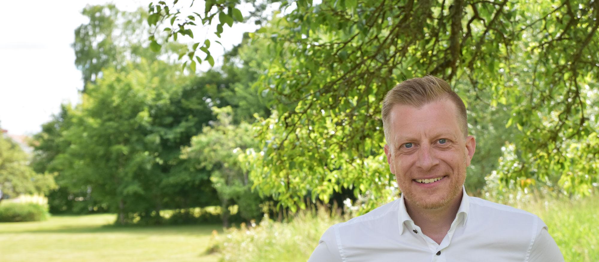 Magnus Jonasson, företagsrådgivare på Sparbanken Tanum
