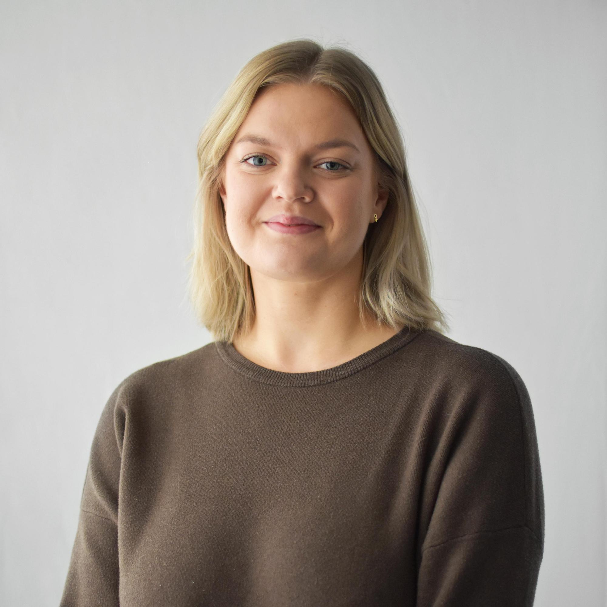 Josefin Bergman, webbkommunikatör på Sparbanken Tanum